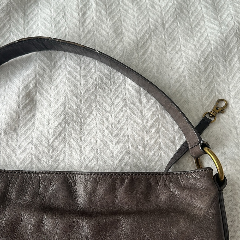 Frye Gray Leather Hobo Bag - Picture 9 of 10